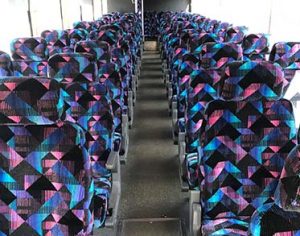 MBI Charters features armrests and footrests on every bus - MBI Charters