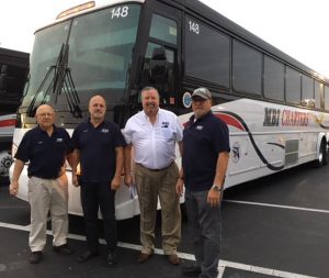 MBI Charters Team in front of Charter Bus - Naples Florida