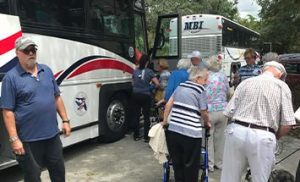 Senior group bus charter rental in Florida - MBI Charters